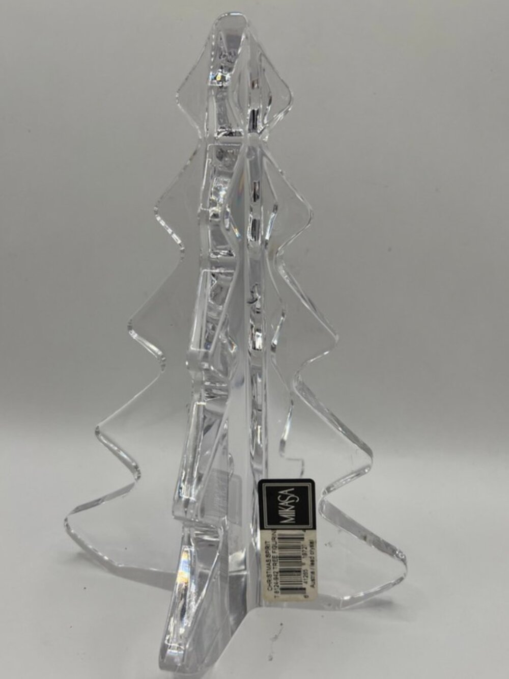 Vtg Mikasa Christmas Spirit Lead Crystal Tree Figurine Austria 8in T8124-942The